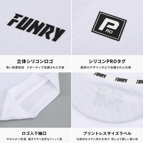 FUNRYO RawDryシリーズジャカードゲームシャツ 261310302